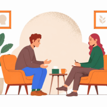 Séance de conversation dans un cadre apaisant psychologue soutien travail bannalec